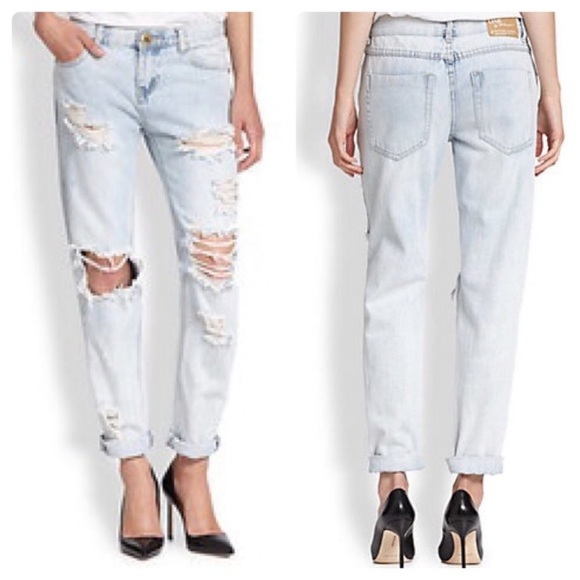 One Teaspoon Denim - One Teaspoon Awesome Baggies light wash jeans EUC